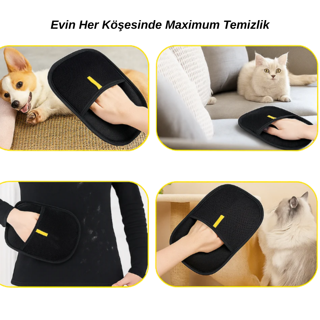 Pet Cleanly Yeni Nesil Evcil Hayvan Tüy Toplama Eldiveni
