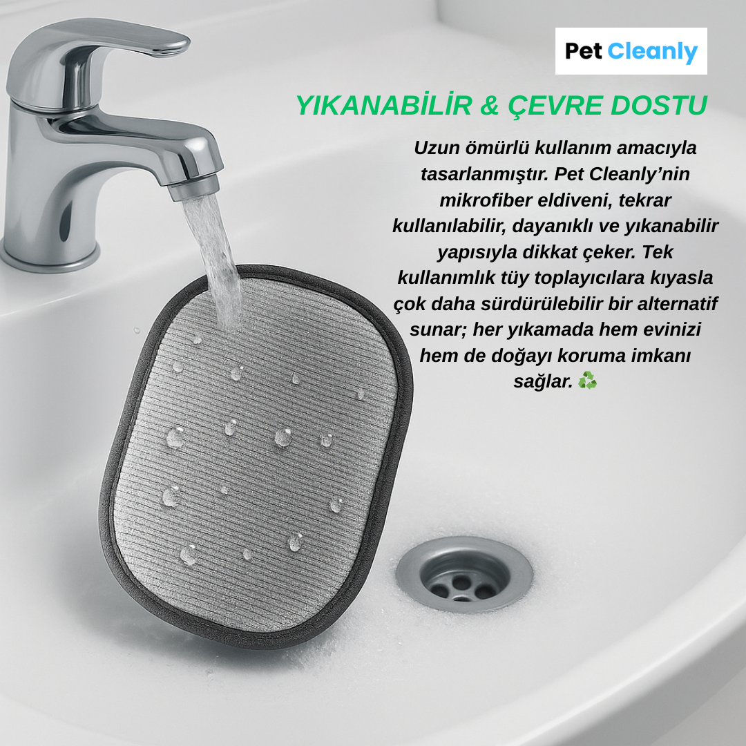 Pet Cleanly Yeni Nesil Evcil Hayvan Tüy Toplama Eldiveni