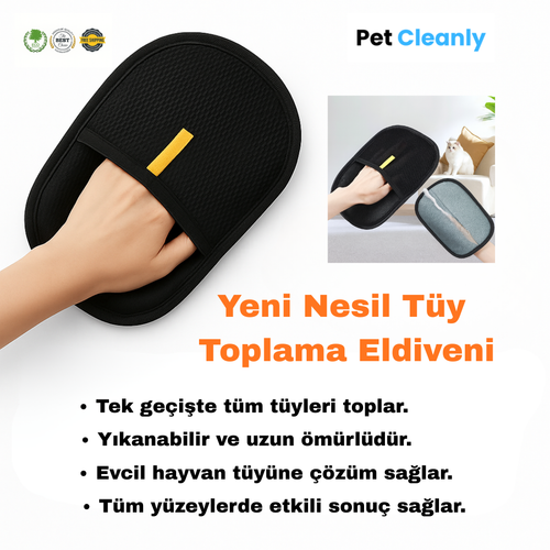Pet Cleanly Yeni Nesil Evcil Hayvan Tüy Toplama Eldiveni